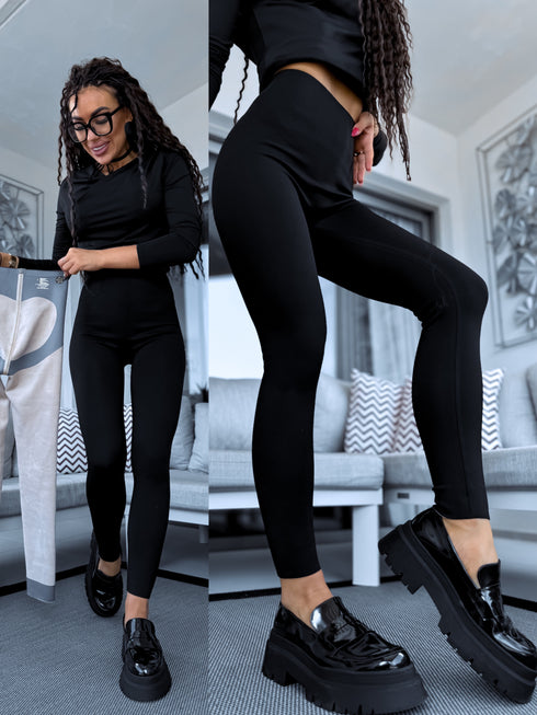 THERMO leggings "PERFECT BODY LM819" - BLACK PRE-ORDER